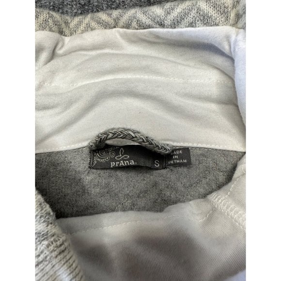 Prana Lucia Wool Blend Mock Neck Sweater Size Small Gray - Picture 2 of 12